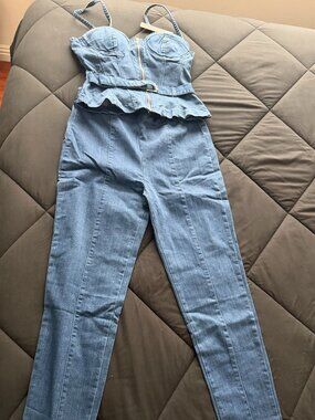 Haute Monde 2-Piece Corset & Skinny Jean Set